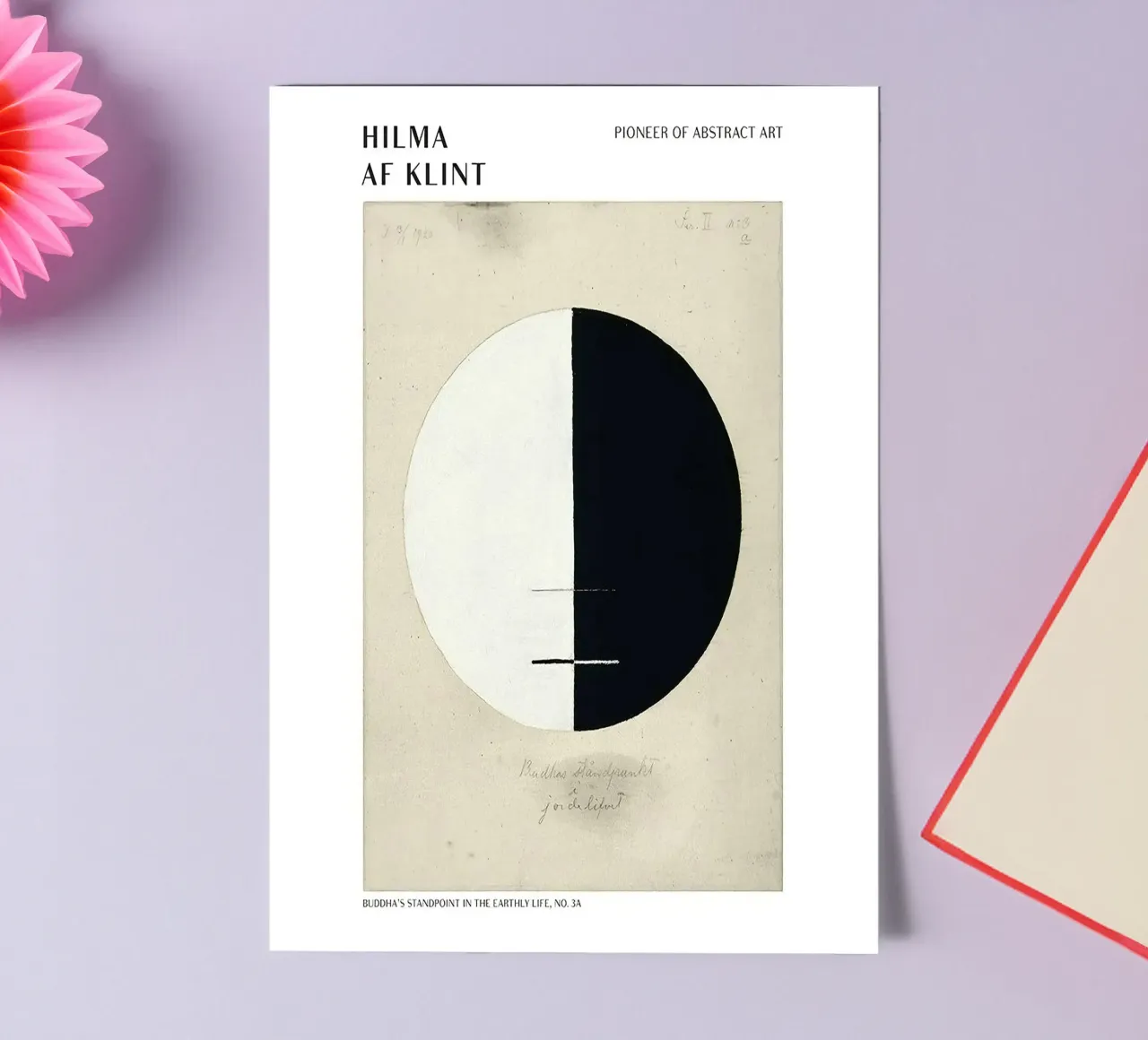 Hilma Af Klint Point de vue des bouddhas planche autocollant de Spencershop