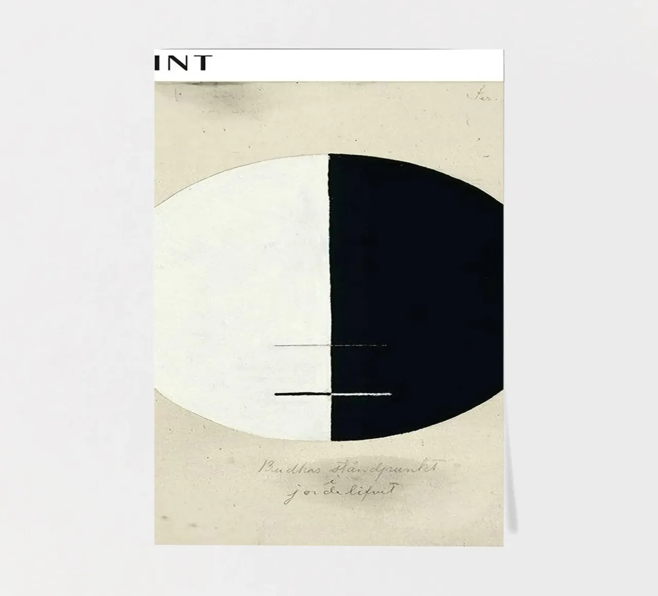 Hilma Af Klint Point de vue des bouddhas planche autocollant de Spencershop