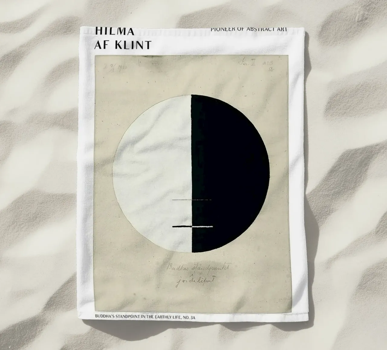 Hilma Af Klint Point de vue des bouddhas serviette de plage de Spencershop