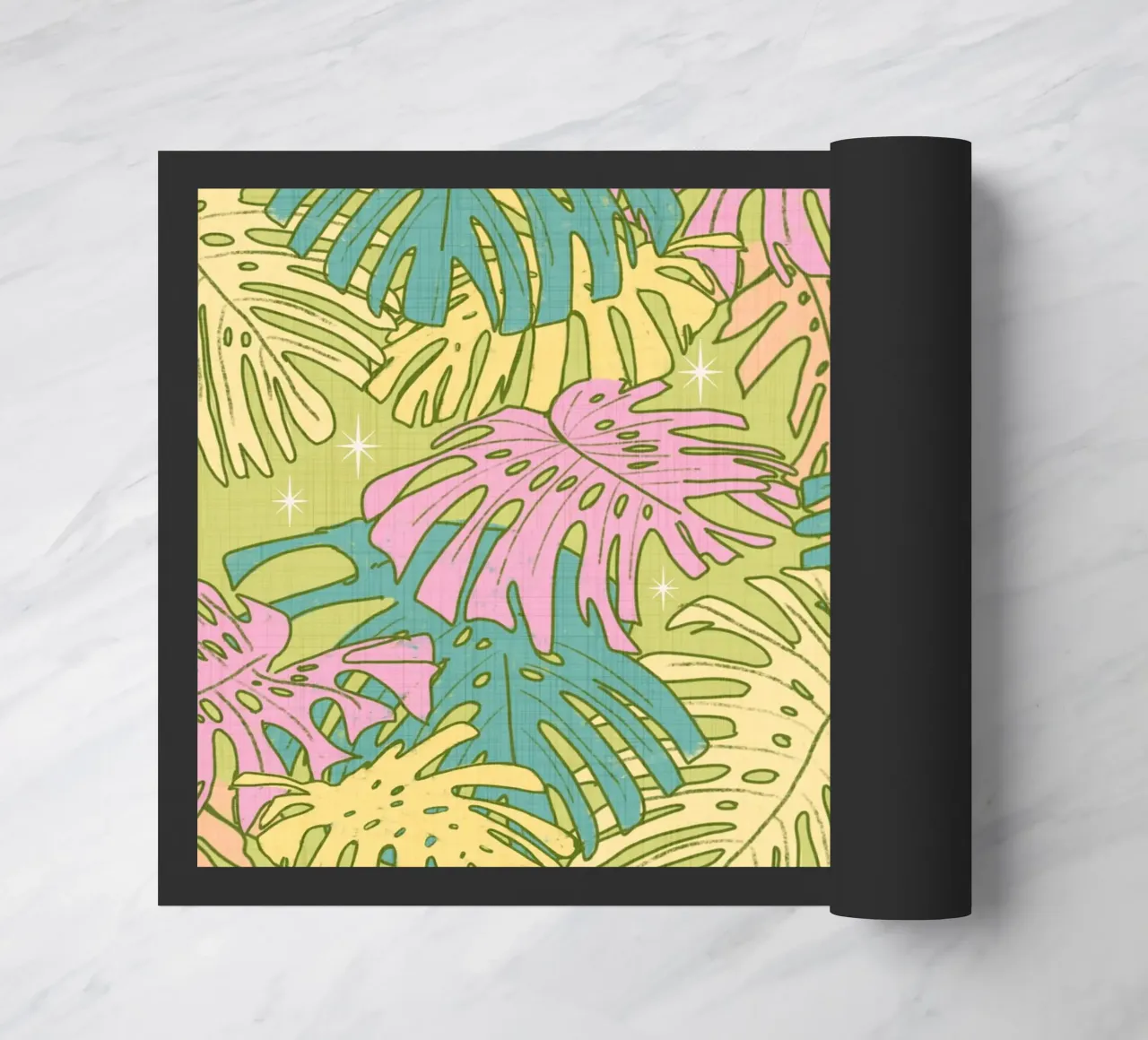 Monstera tropicale - Torta di avocado retrò di Palm Springs zerbino da susanacosta
