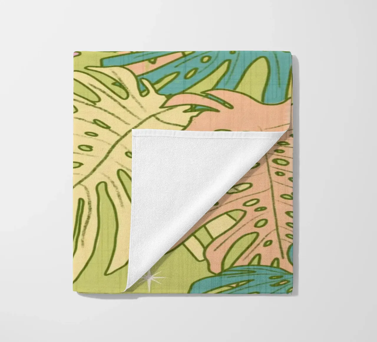 Monstera tropicale - Torta di avocado retrò di Palm Springs telo mare da susanacosta