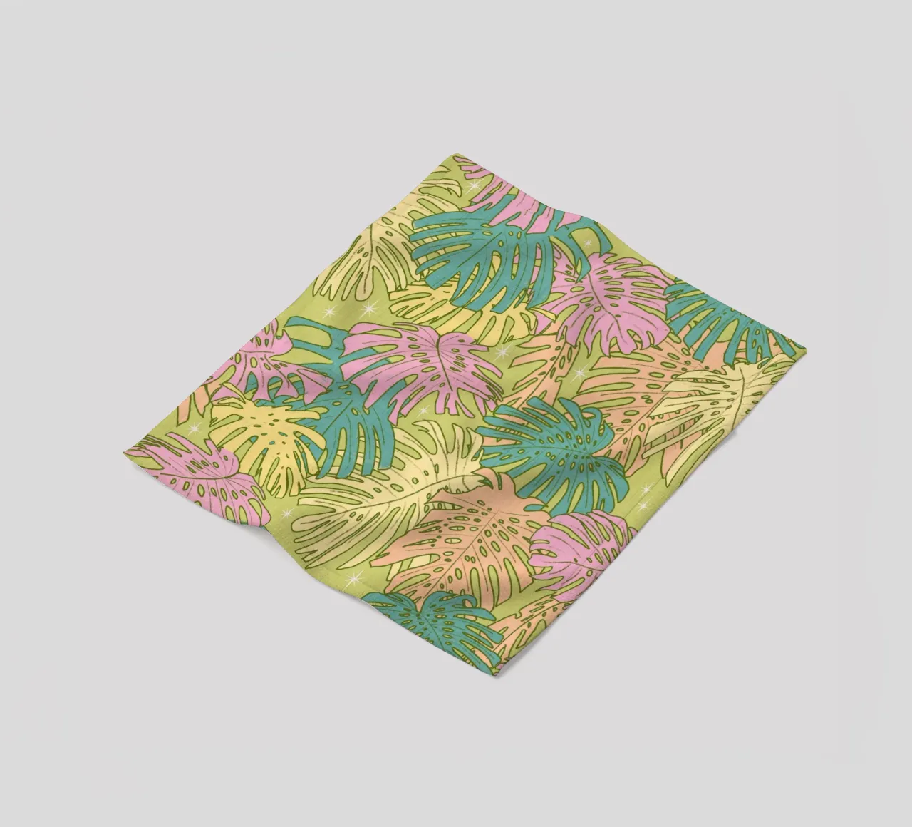 Monstera tropicale - Torta di avocado retrò di Palm Springs coperta in pile da susanacosta