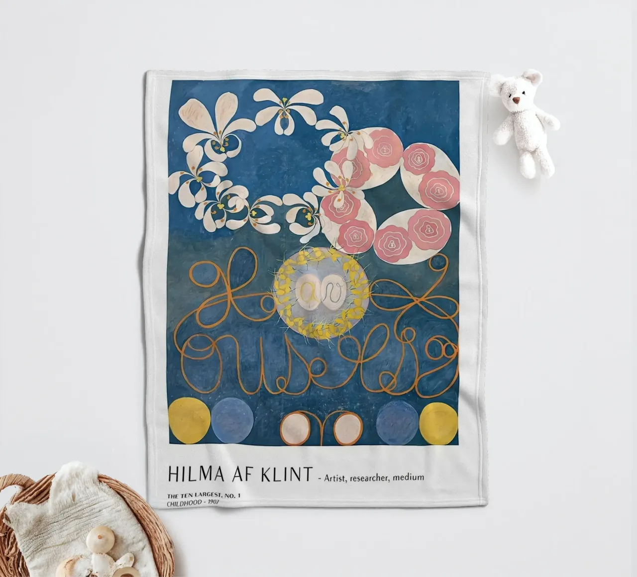 Hilma Af Klint I dieci più grandi n. 1 coperta in pile da Spencershop