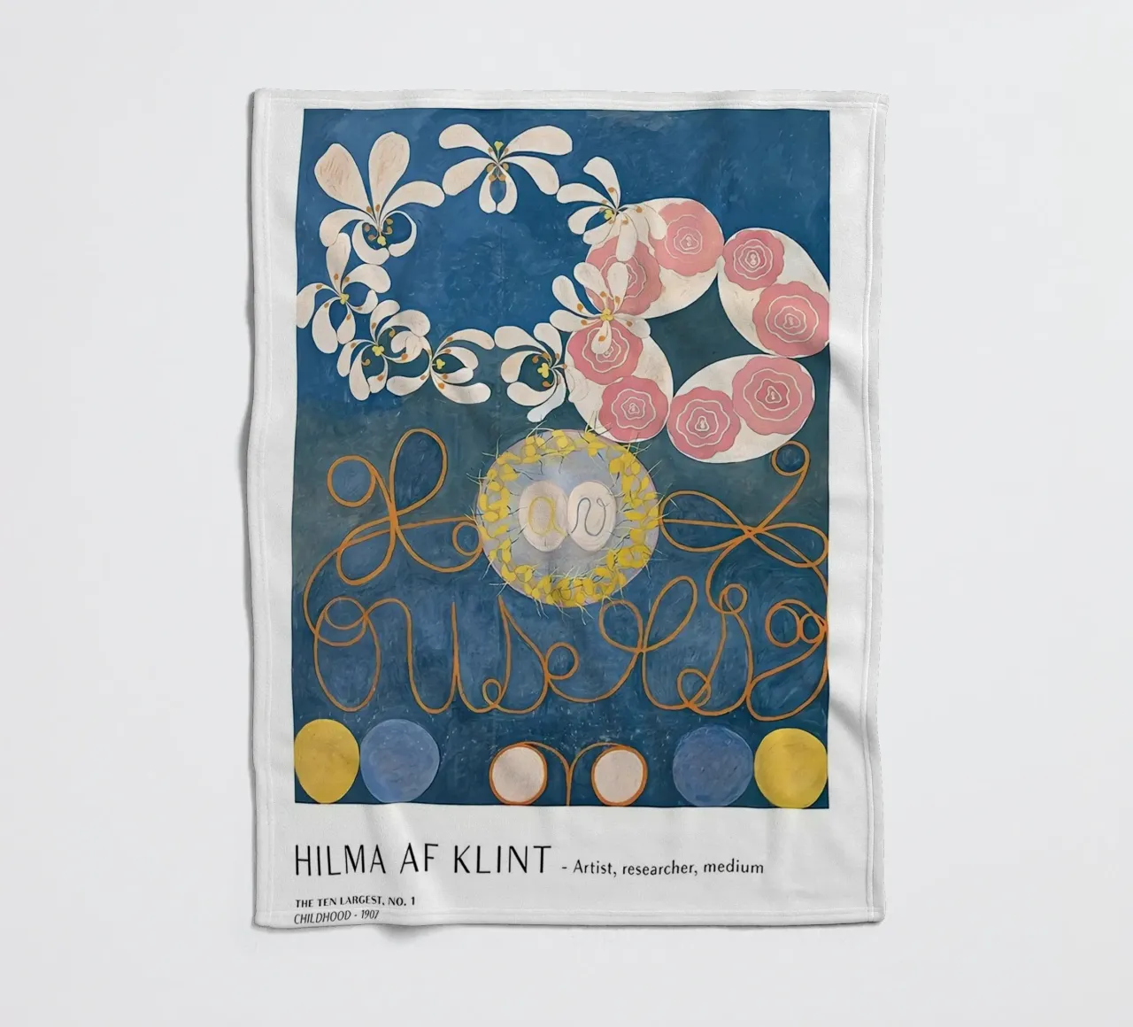Hilma Af Klint I dieci più grandi n. 1 coperta in pile da Spencershop