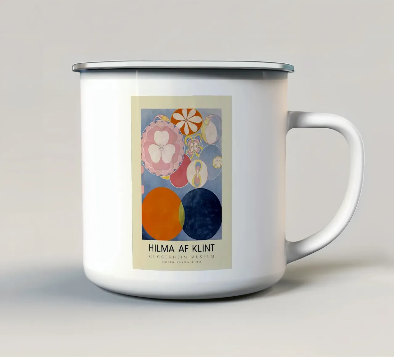 Hilma Af Klint Die Zehn Größten Nr.2 Emaille Tasse von Spencershop