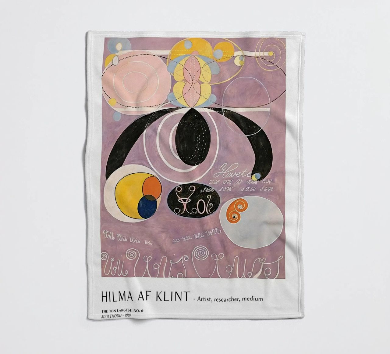 Hilma Af Klint I dieci più grandi n.6 coperta in pile da Spencershop
