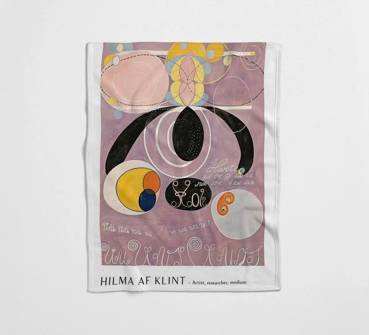 Hilma Af Klint Los diez mayores nº 6 manta de franela de Spencershop
