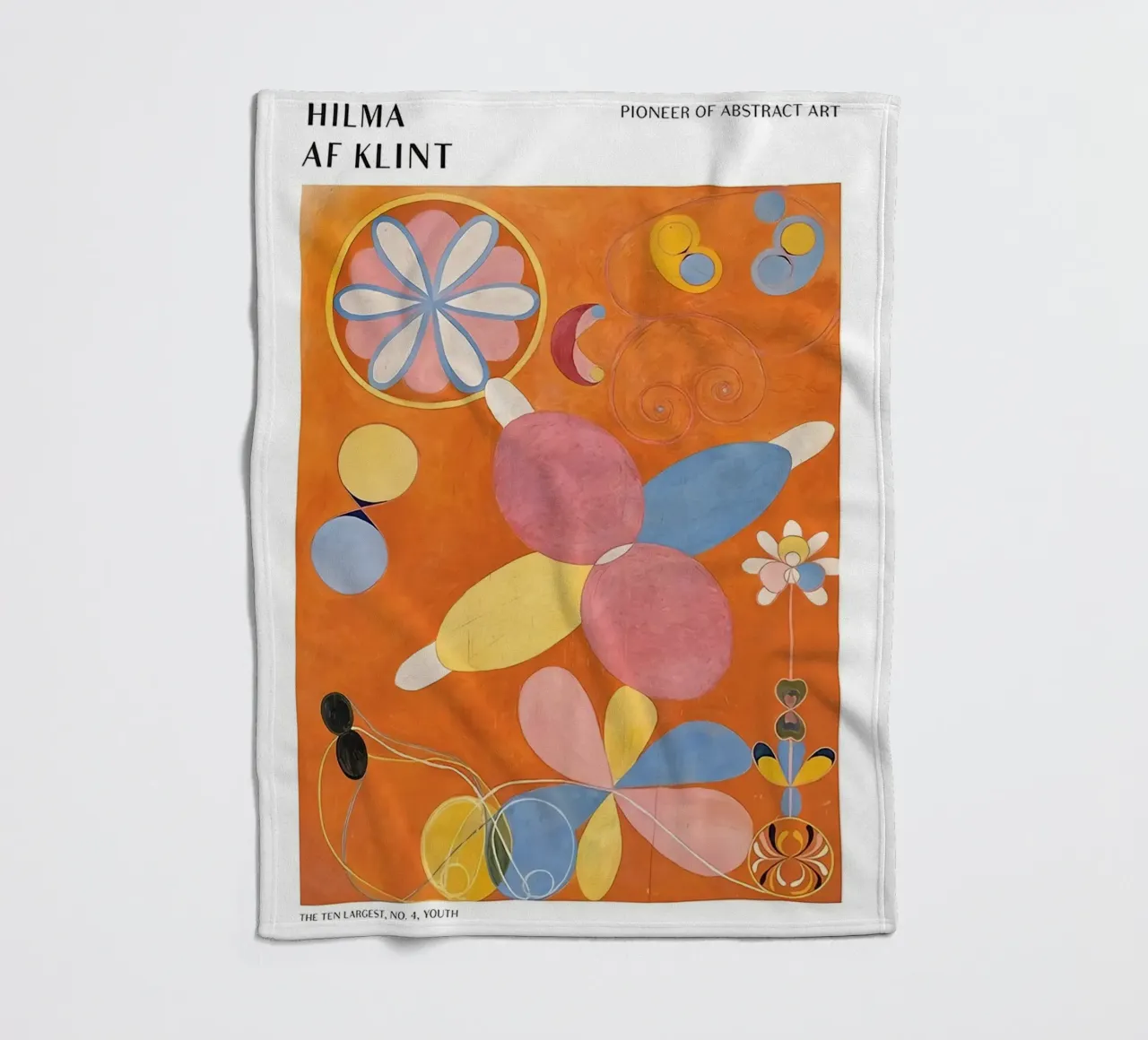 Hilma Af Klint Los diez mayores nº 4 manta de franela de Spencershop