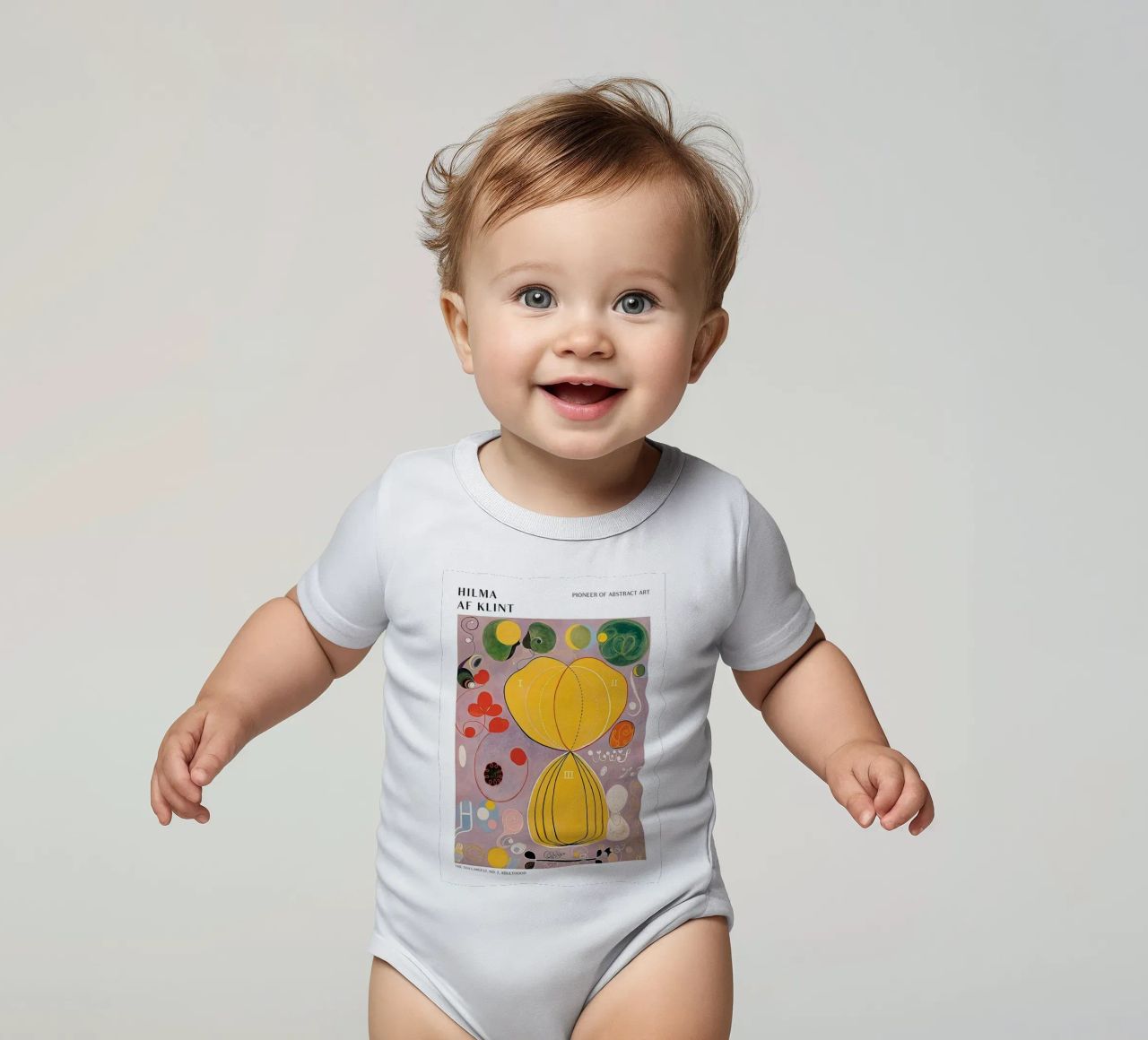 Hilma Af Klint The Ten Largest No.7 short-sleeve baby romper by Spencershop