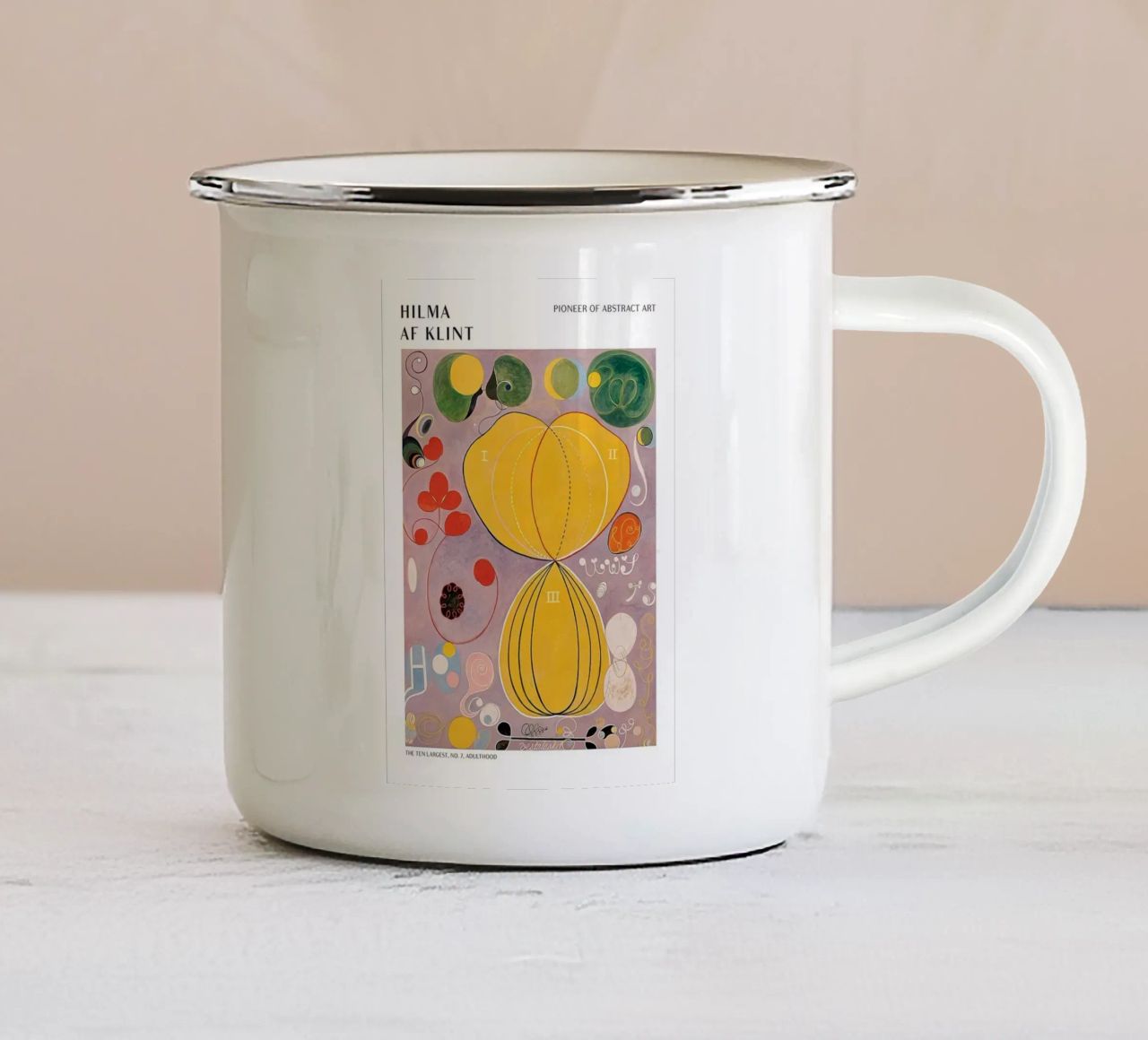 Hilma Af Klint The Ten Largest No.7 enamel mug by Spencershop