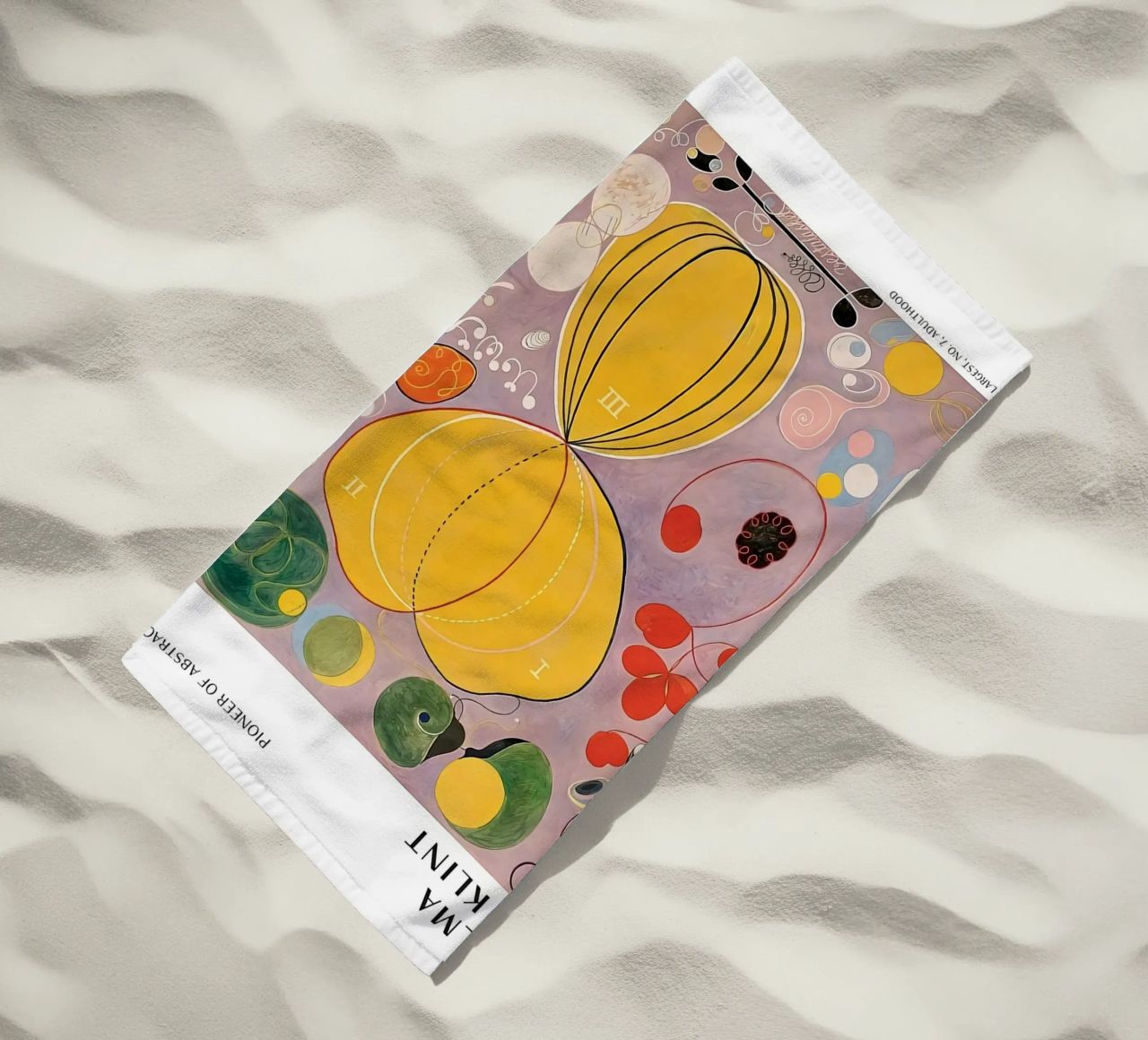 Hilma Af Klint The Ten Largest No.7 beach towel by Spencershop