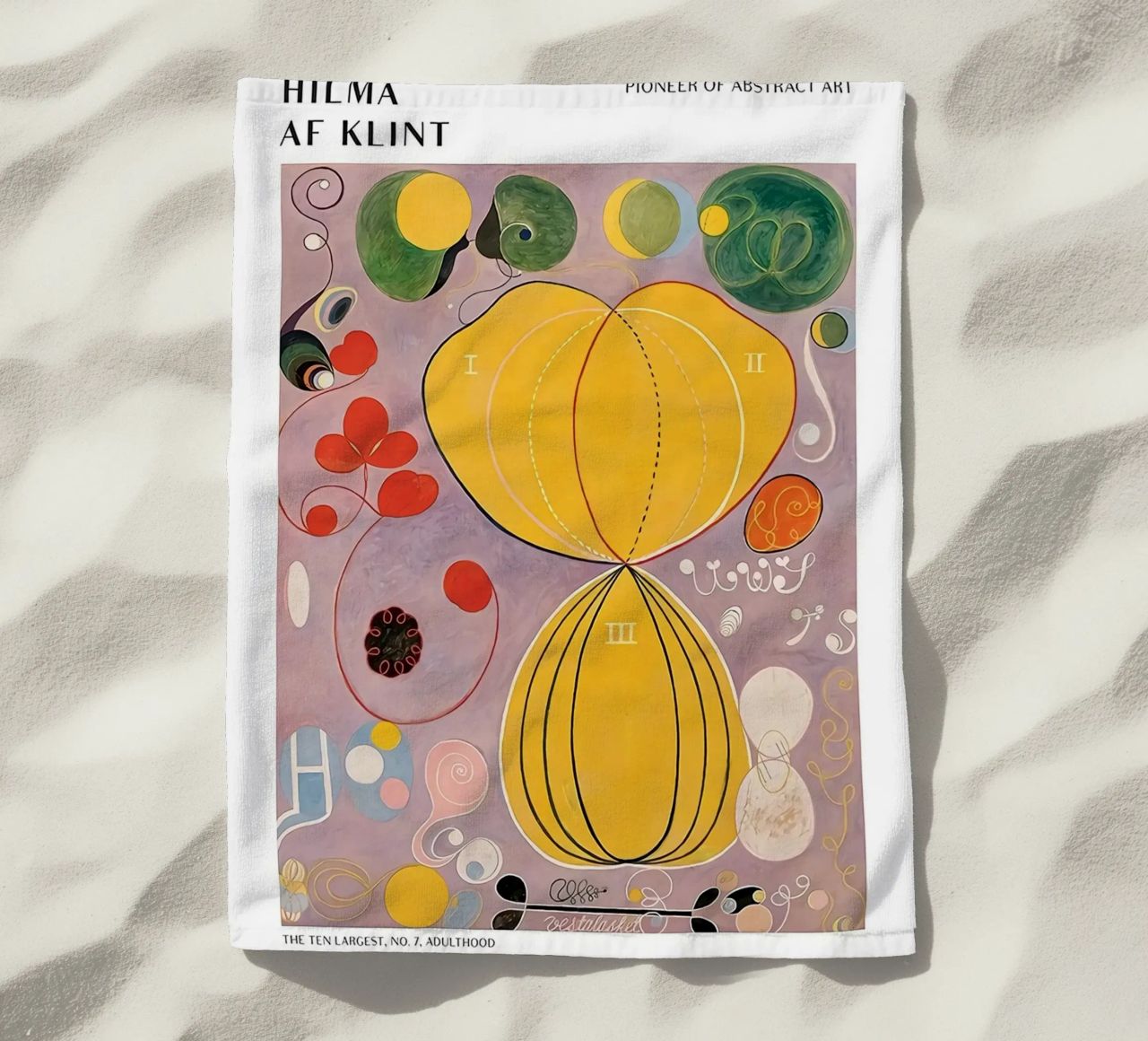 Hilma Af Klint The Ten Largest No.7 beach towel by Spencershop