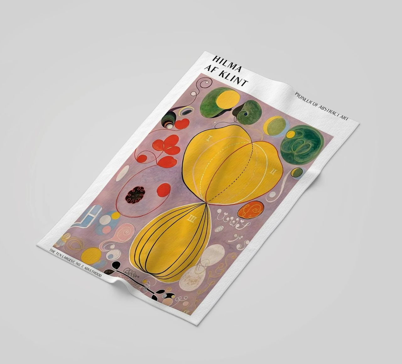 Hilma Af Klint The Ten Largest No.7 beach towel by Spencershop