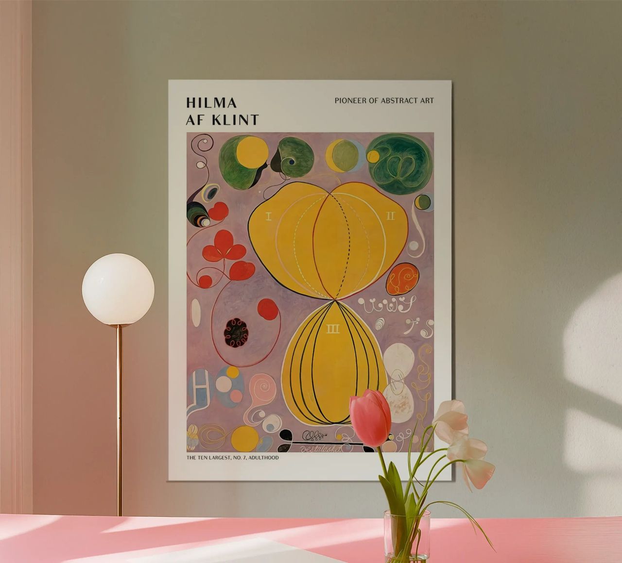 Hilma Af Klint The Ten Largest No.7 alu-dibond by Spencershop
