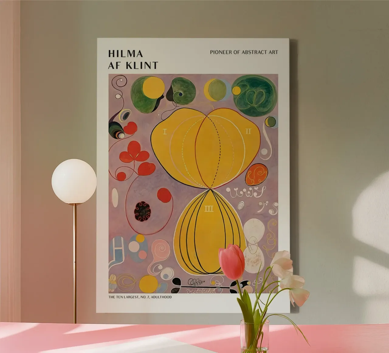 Hilma Af Klint Die Zehn Größten Nr.7 Leinwand von Spencershop