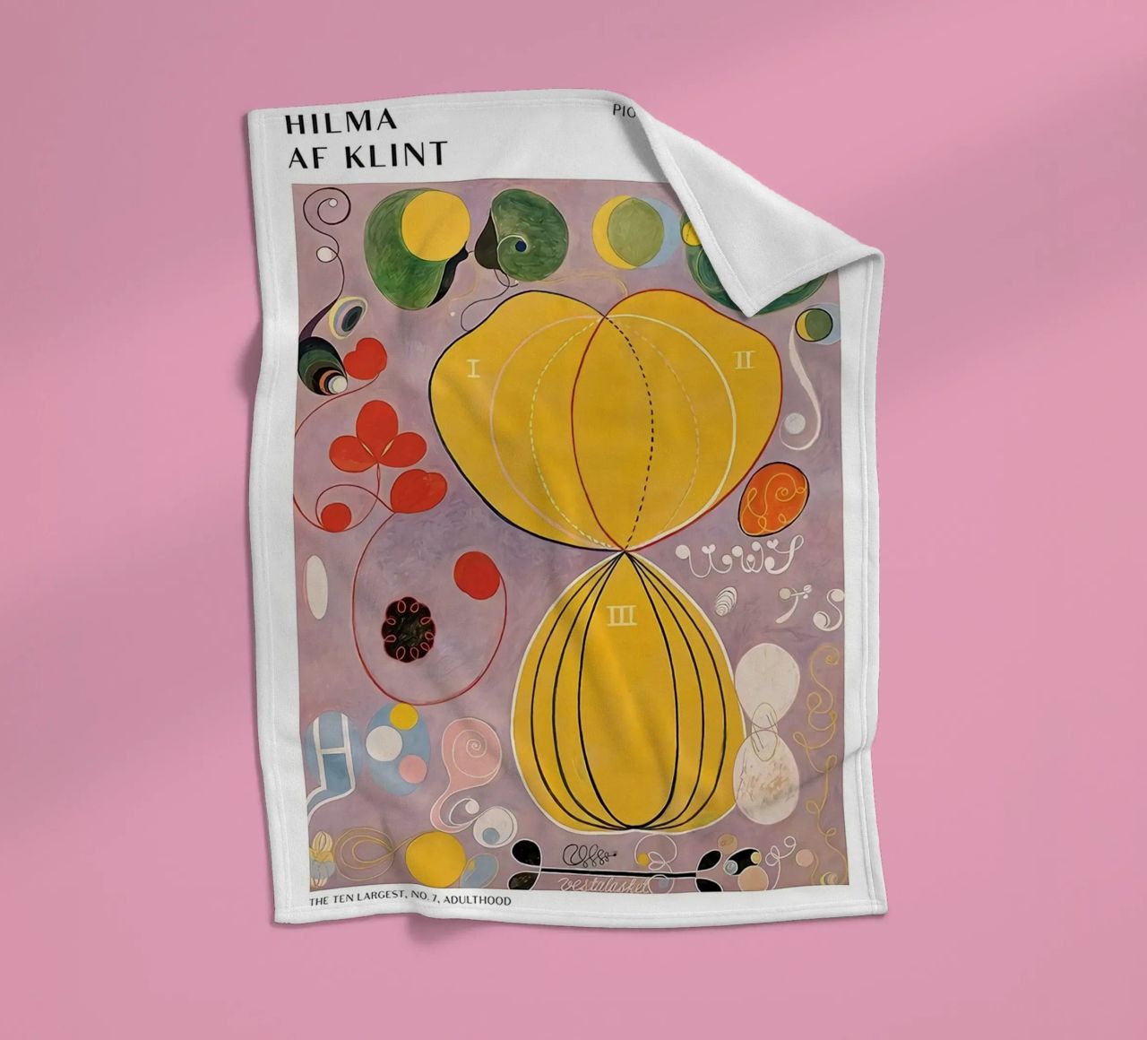 Hilma Af Klint The Ten Largest No.7 fleece blanket by Spencershop