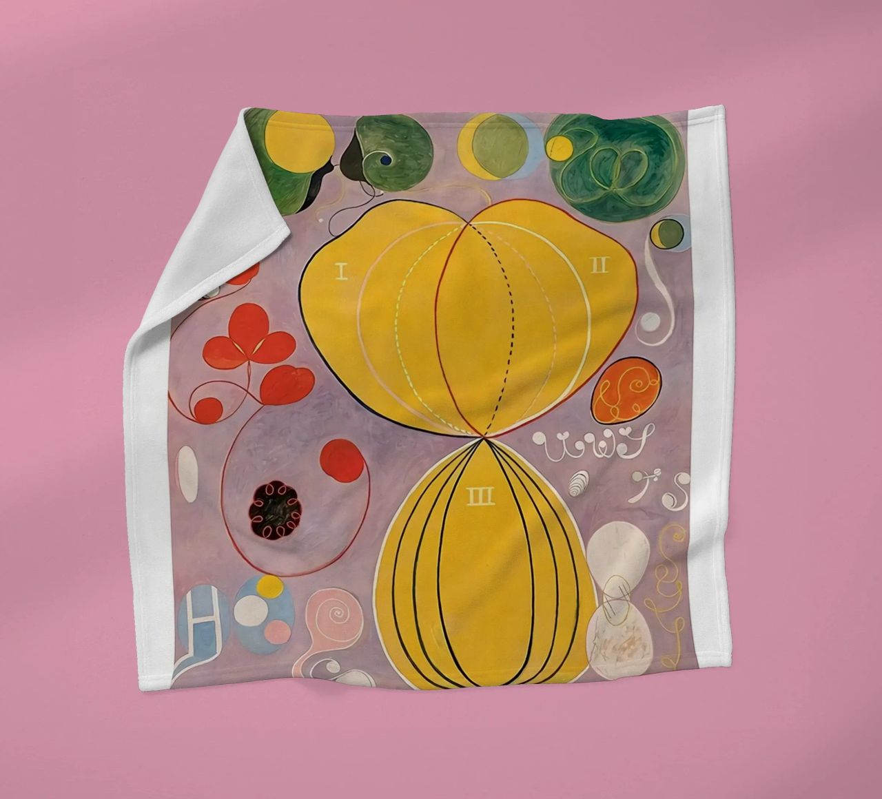 Hilma Af Klint The Ten Largest No.7 fleece blanket by Spencershop