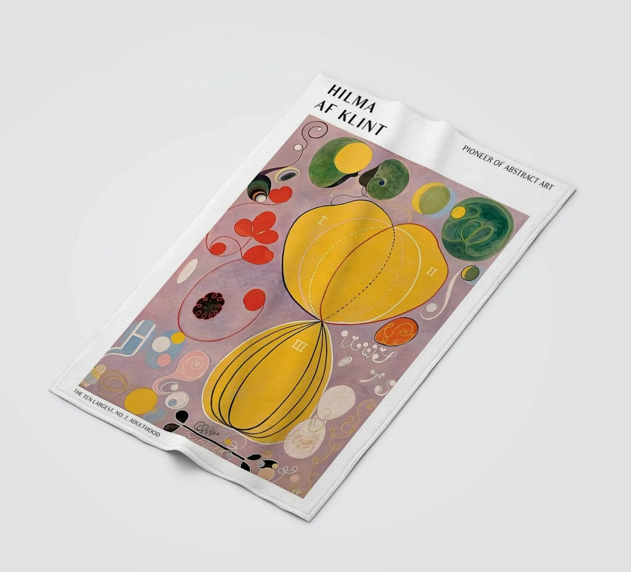 Hilma Af Klint The Ten Largest No.7 fleece blanket by Spencershop
