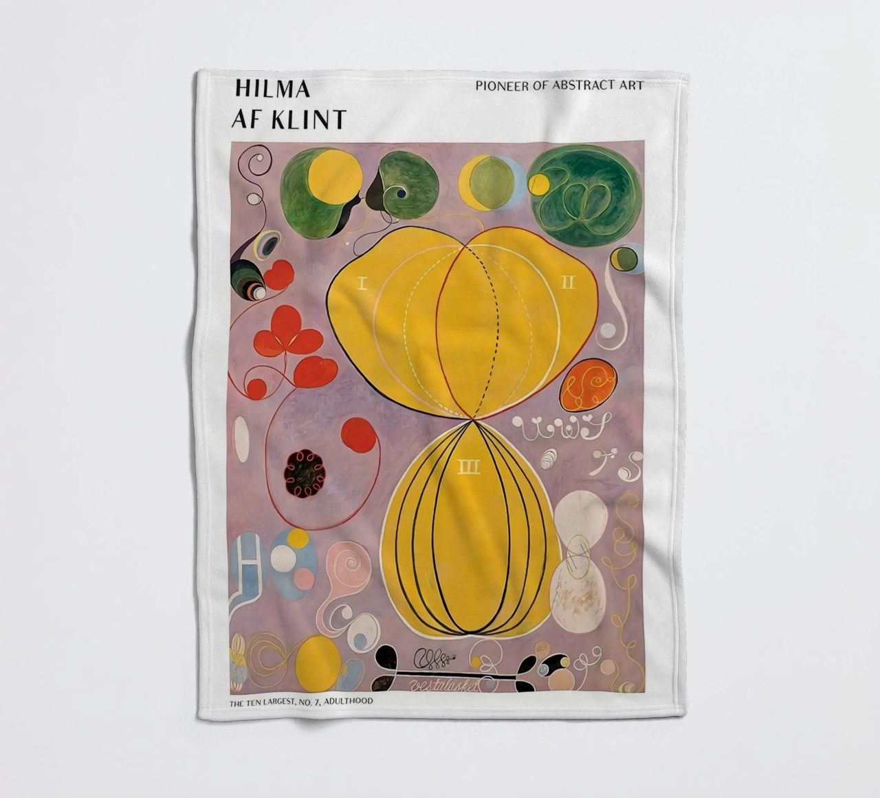 Hilma Af Klint The Ten Largest No.7 fleece blanket by Spencershop