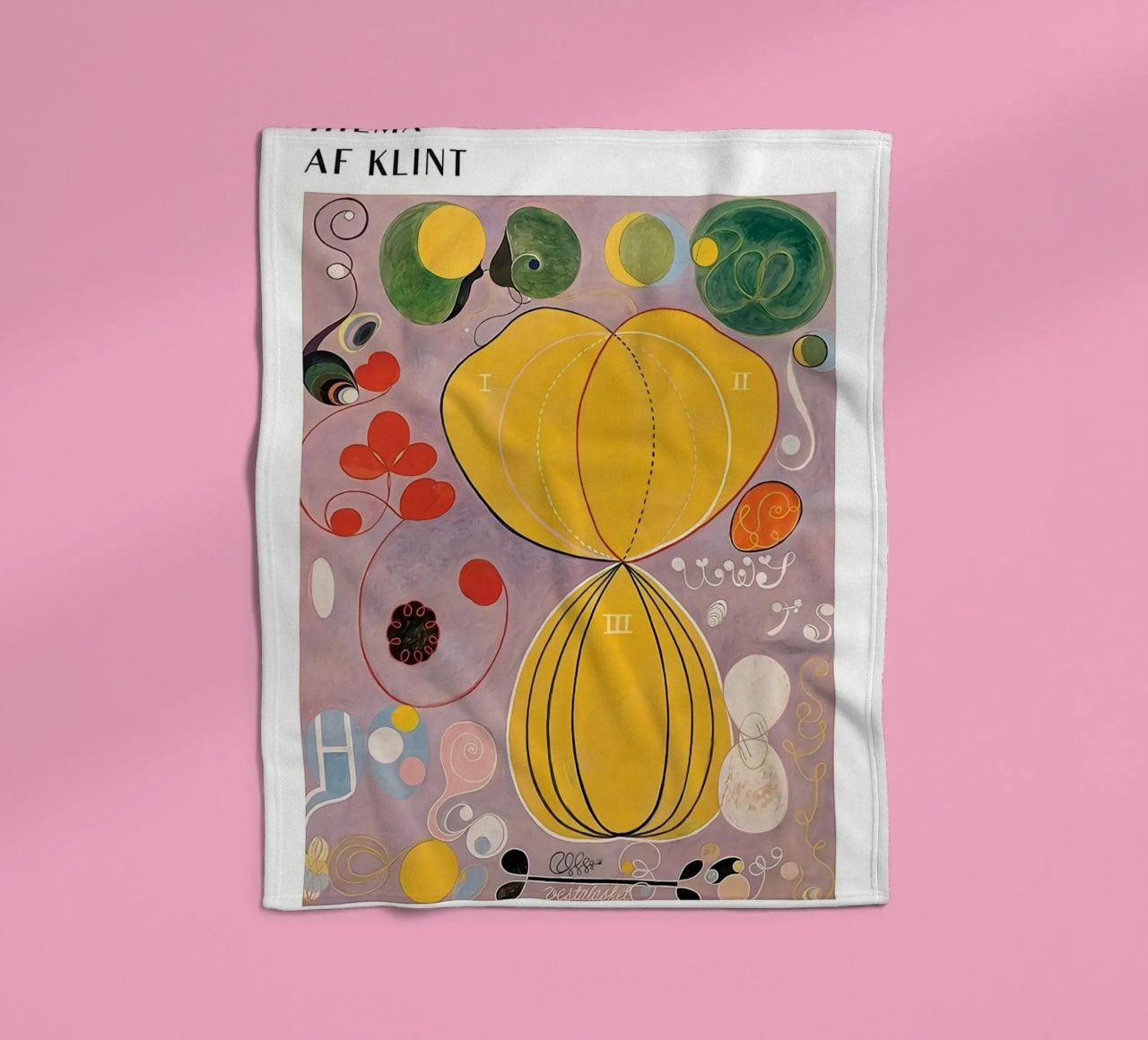 Hilma Af Klint The Ten Largest No.7 fleece blanket by Spencershop