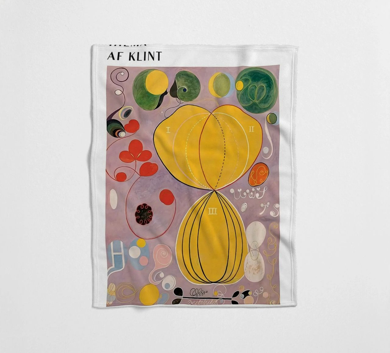 Hilma Af Klint The Ten Largest No.7 fleece blanket by Spencershop