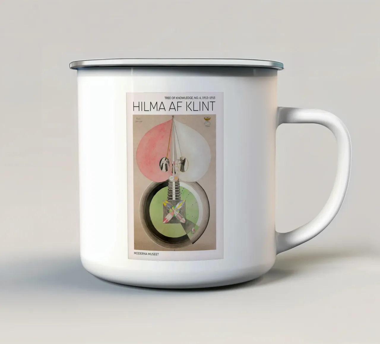 Hilma Af Klint Baum des Wissens Emaille Tasse von Spencershop