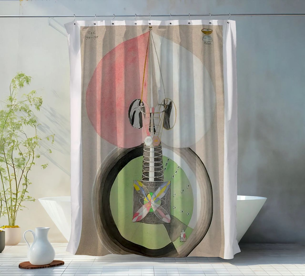 Hilma Af Klint Tree of Knowledge shower curtain by Spencershop