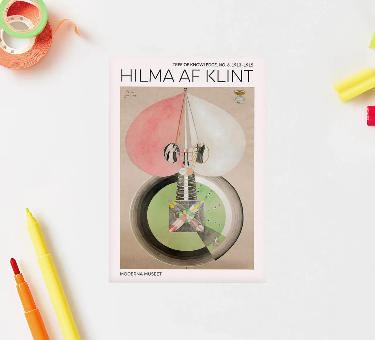 Hilma Af Klint L'albero della conoscenza adesivo da Spencershop