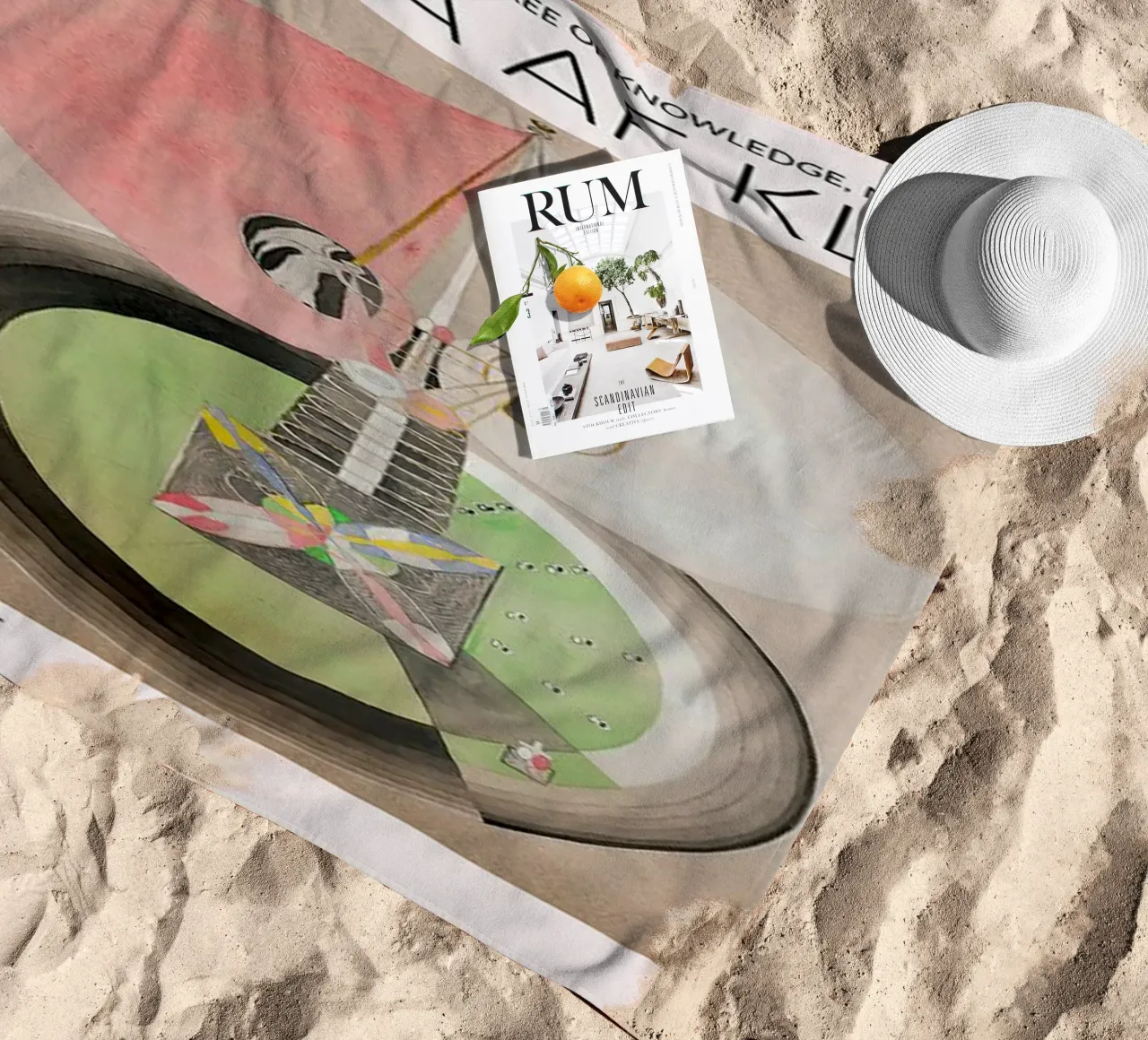 Hilma Af Klint Kennisboom strandhanddoek van Spencershop