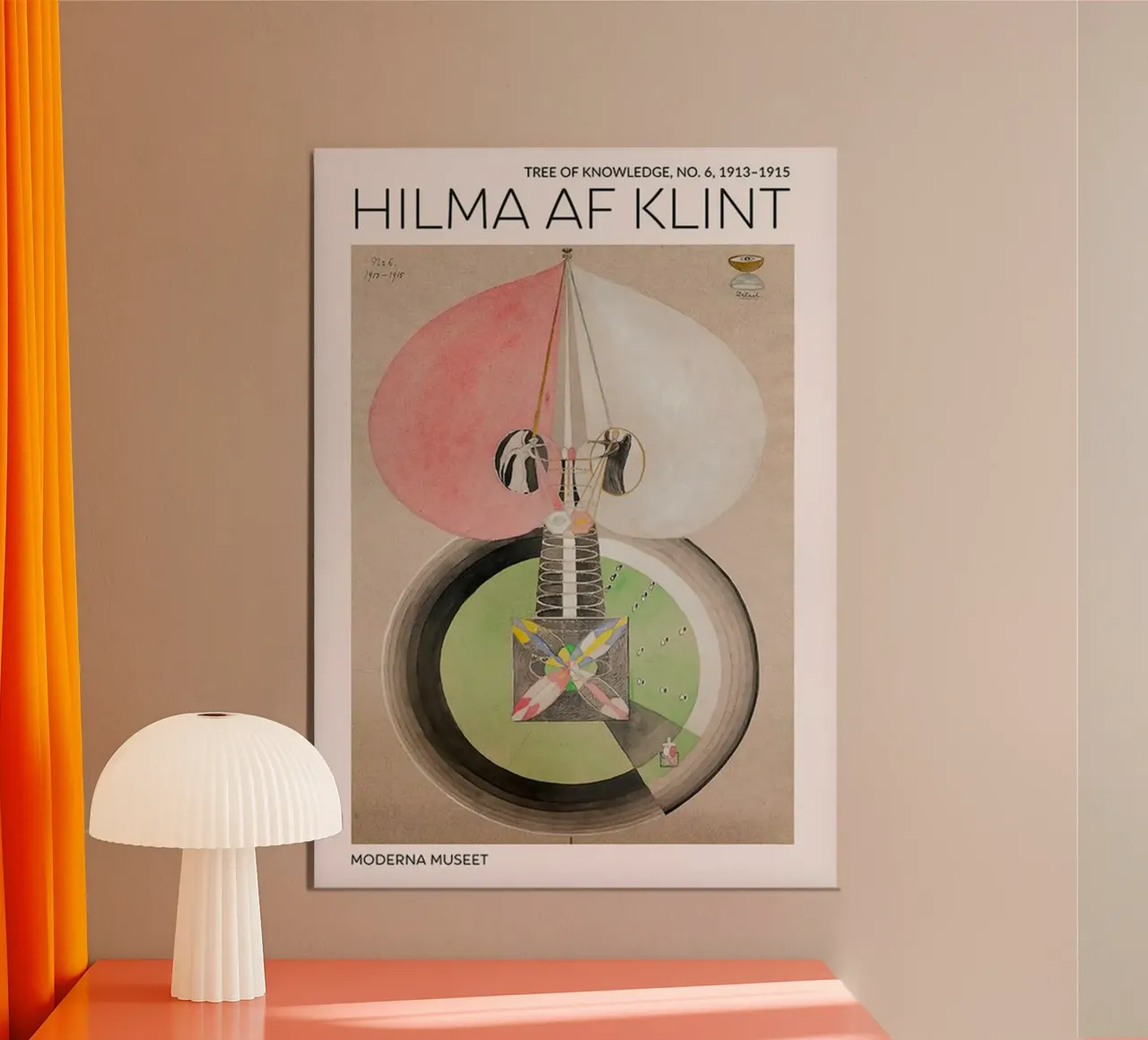 Hilma Af Klint Tree of Knowledge alu-dibond by Spencershop