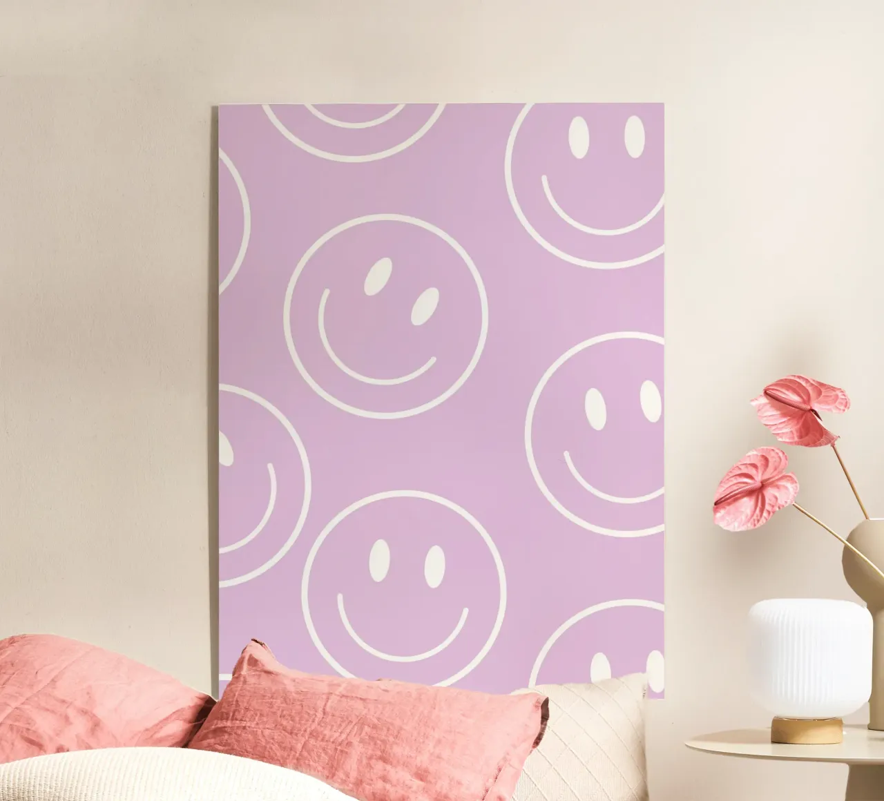Pink smile acrylic glass by we line studio - art