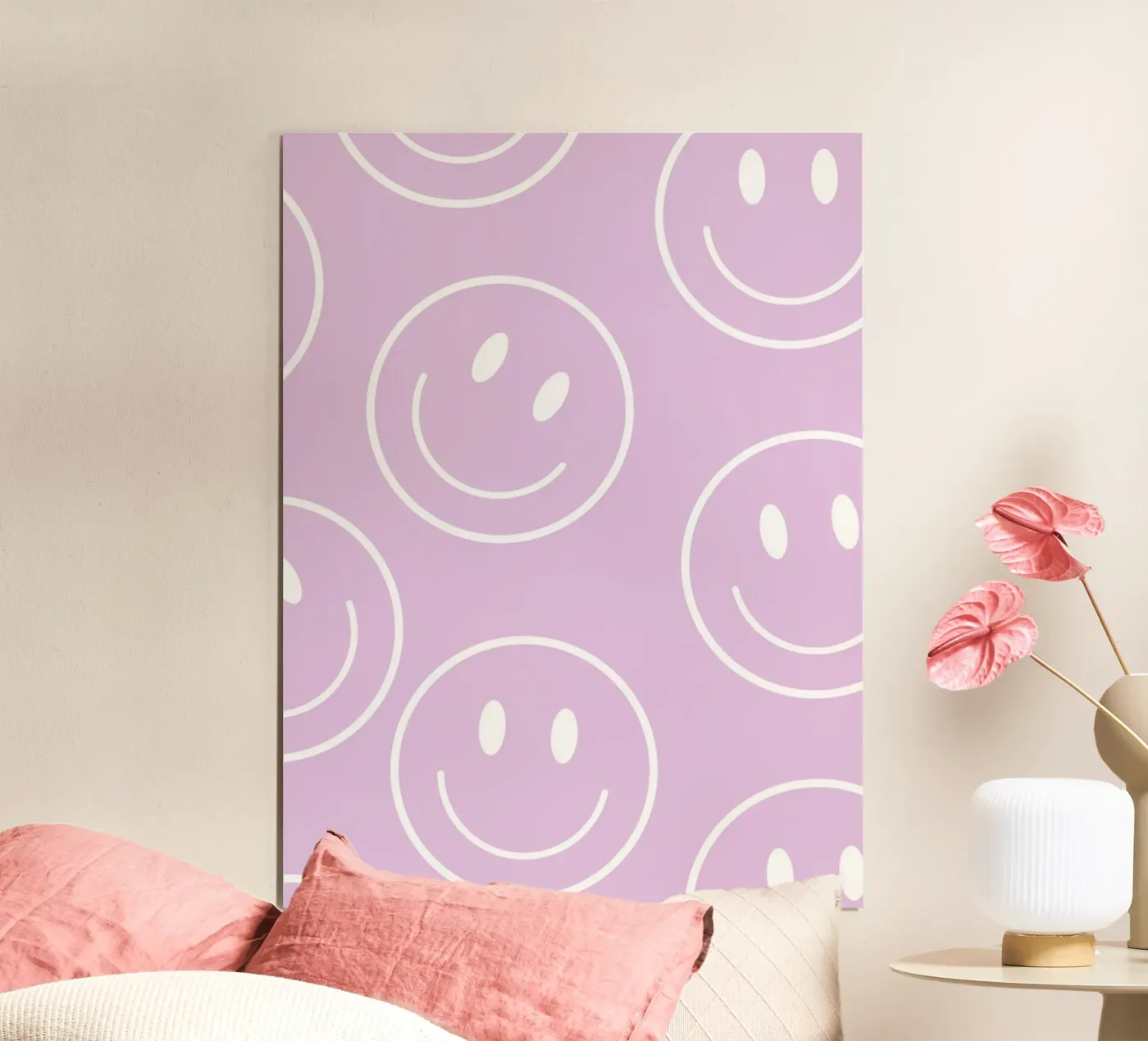 Pink smile poster da we line studio - art
