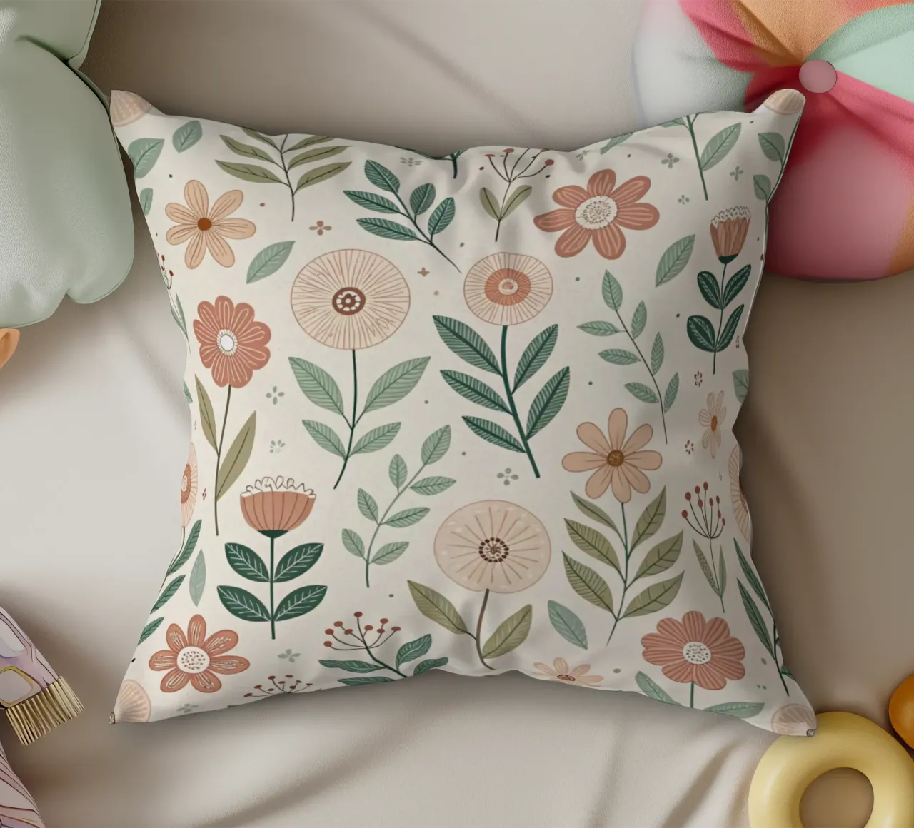 Fiori che sussurrano cuscino da Botanical Pattern House