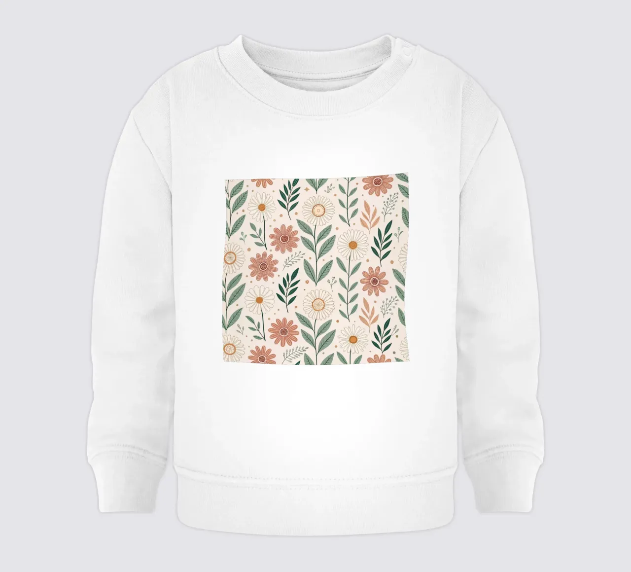 Fiori che sussurrano felpa neonato da Botanical Pattern House