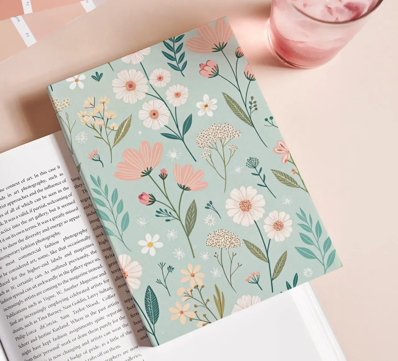 Whispering Blooms notebook by Botanical Pattern House