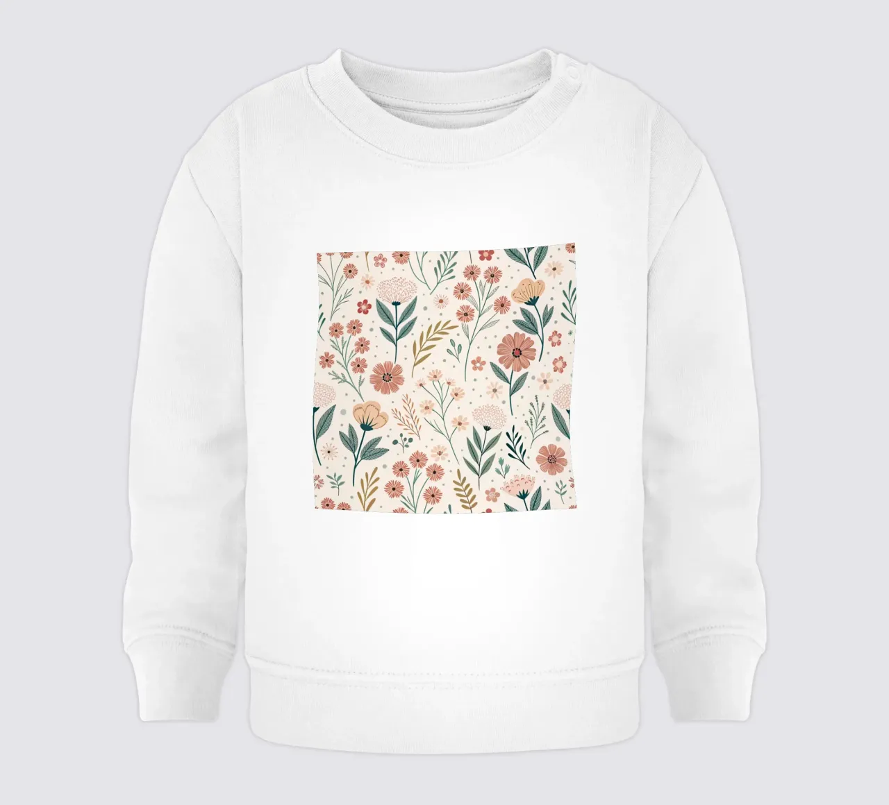 Fiori che sussurrano felpa neonato da Botanical Pattern House