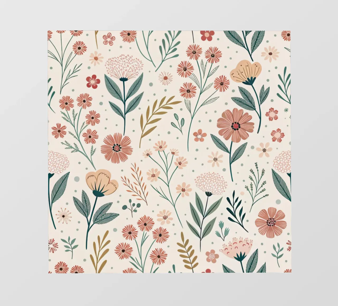 Fiori che sussurrano telo in pvc da Botanical Pattern House