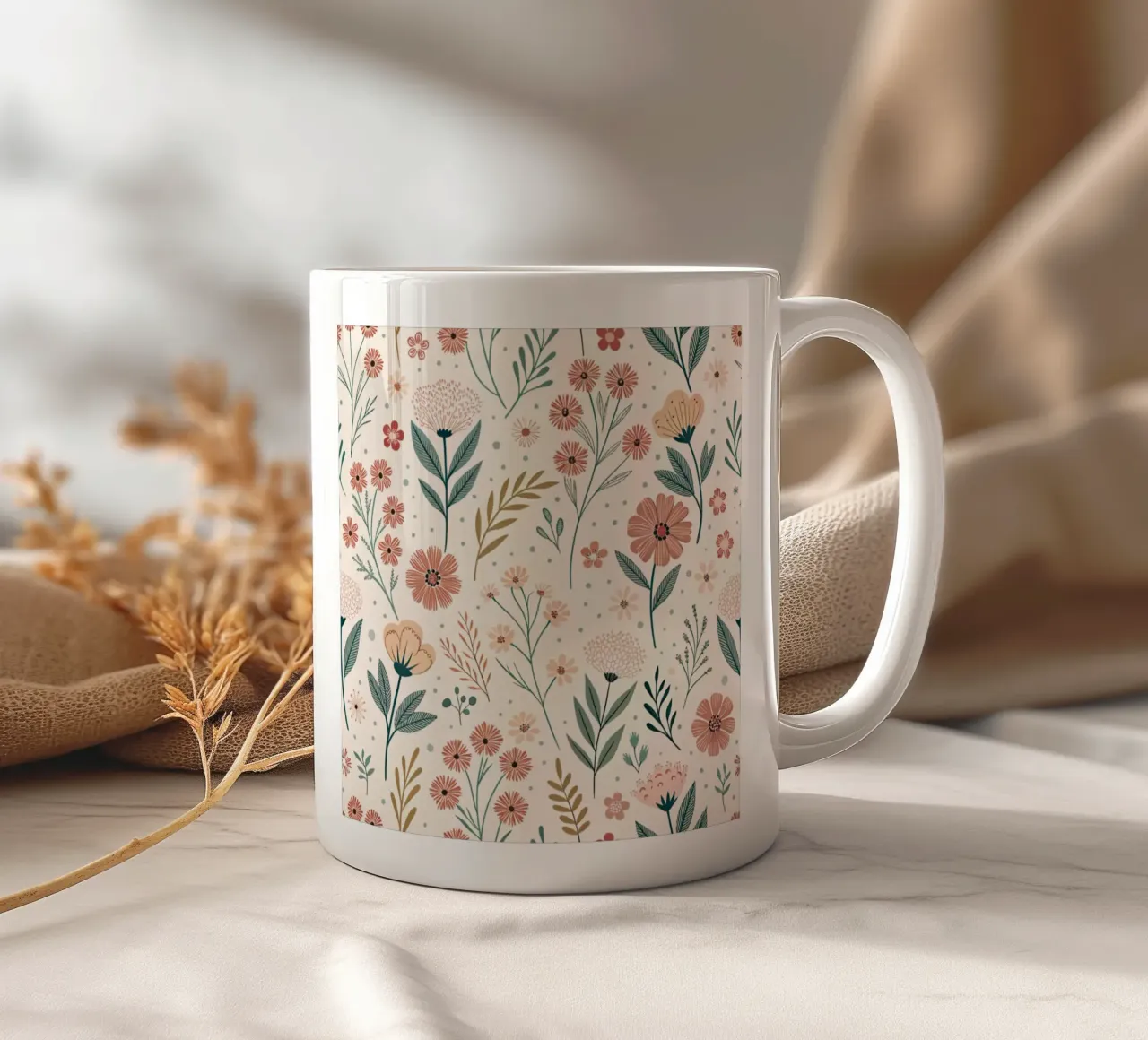Fiori che sussurrano tazza in ceramica da Botanical Pattern House