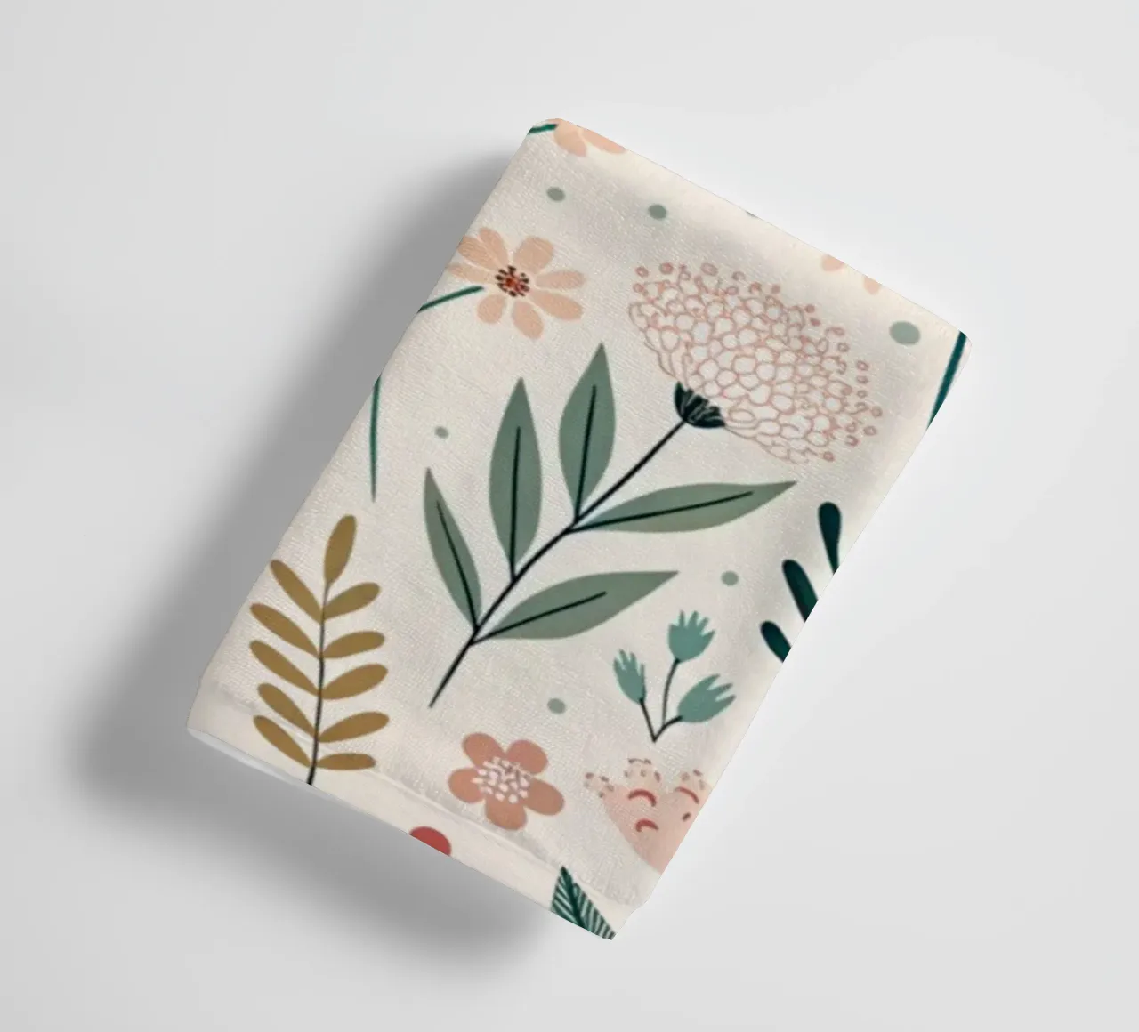 Whispering Blooms towel by Botanical Pattern House