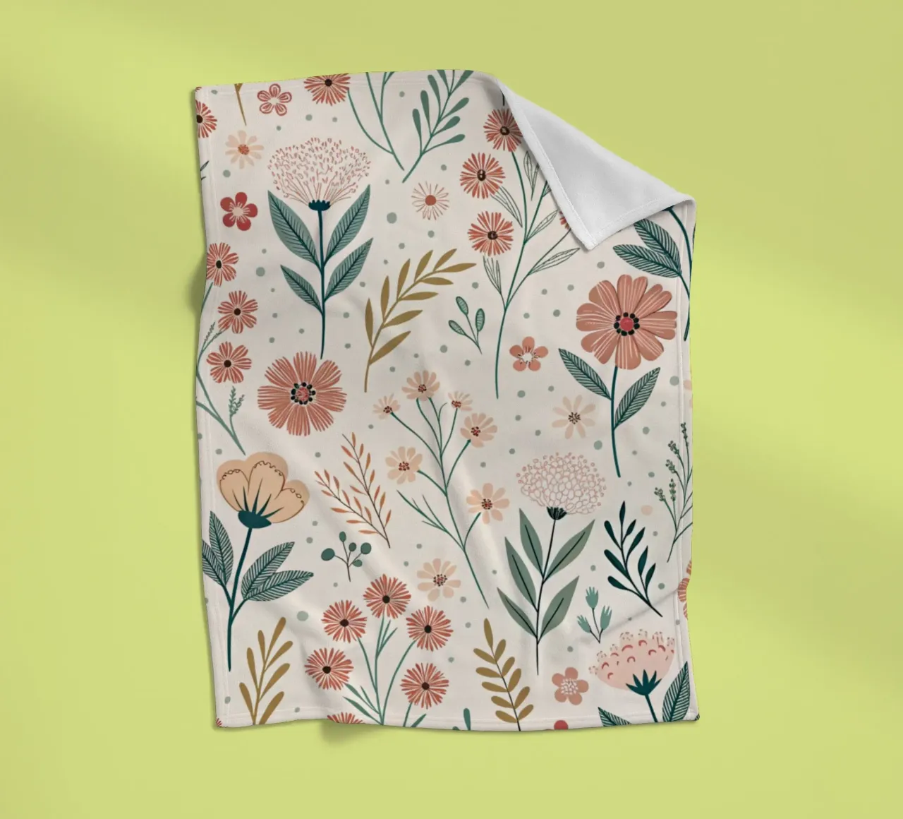 Fiori che sussurrano coperta in pile da Botanical Pattern House