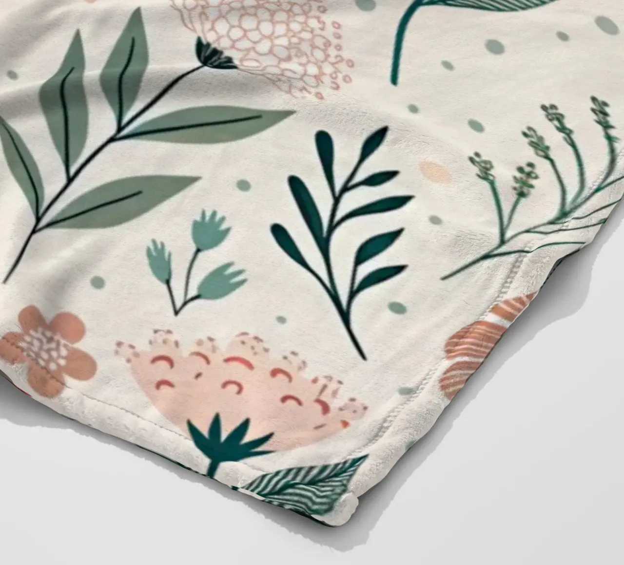 Fiori che sussurrano coperta in pile da Botanical Pattern House