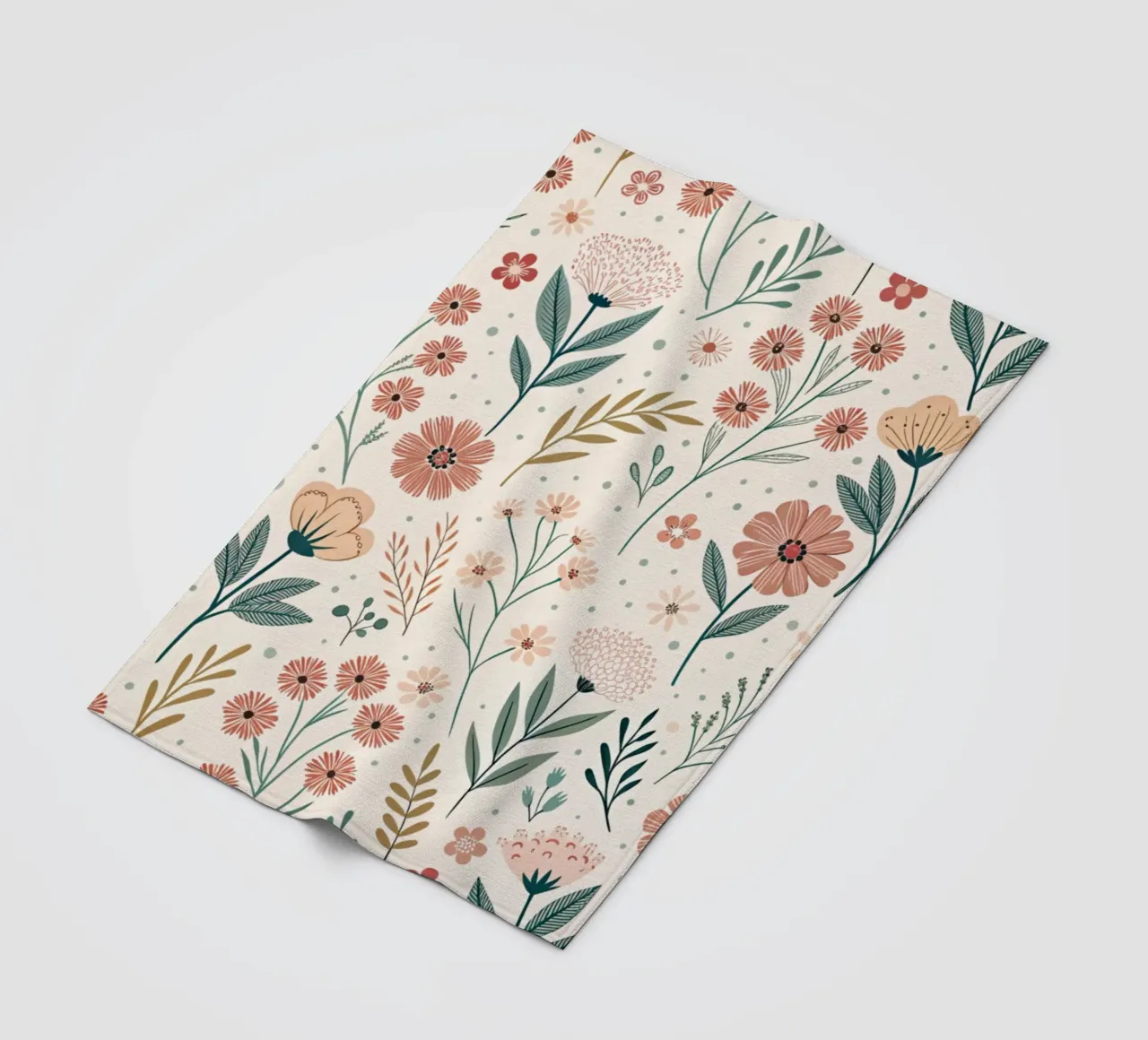 Fiori che sussurrano coperta in pile da Botanical Pattern House