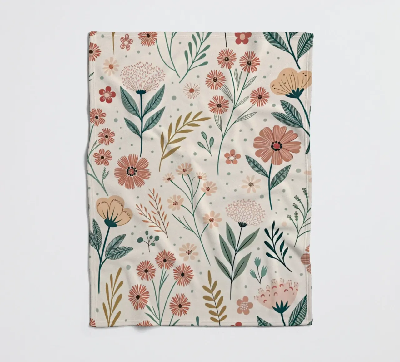 Fiori che sussurrano coperta in pile da Botanical Pattern House