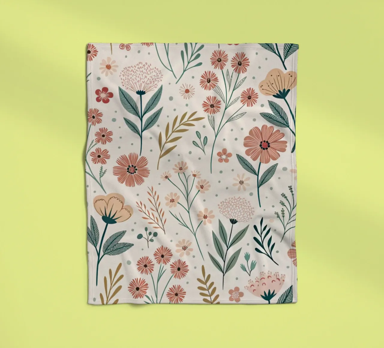 Fiori che sussurrano coperta in pile da Botanical Pattern House