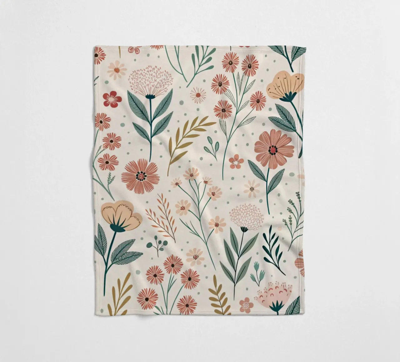 Fiori che sussurrano coperta in pile da Botanical Pattern House
