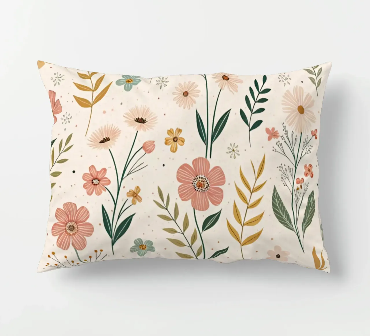 Whispering Blooms decorative cushion by Botanical Pattern House