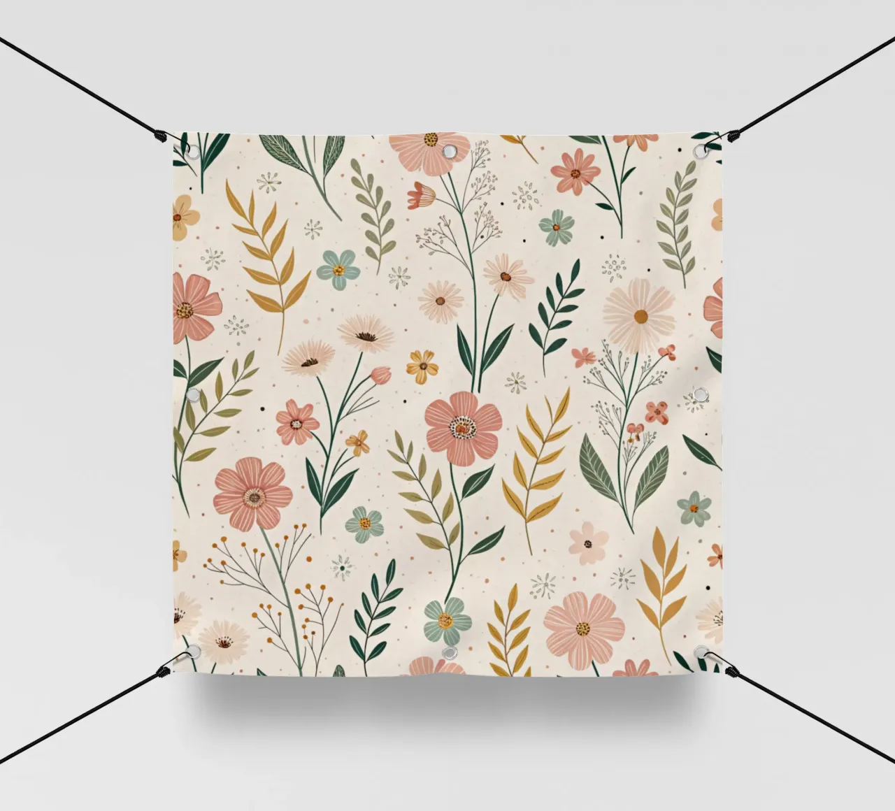 Fiori che sussurrano telo in pvc da Botanical Pattern House