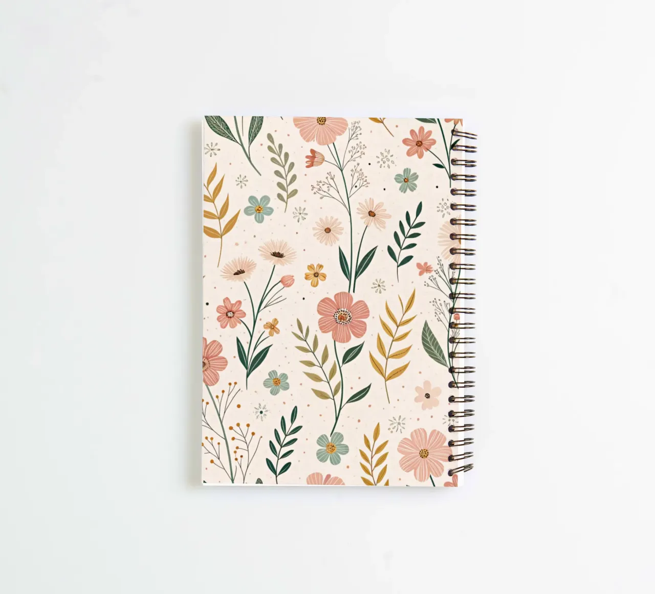 Flüsternde Blüten Ringbuch von Botanical Pattern House