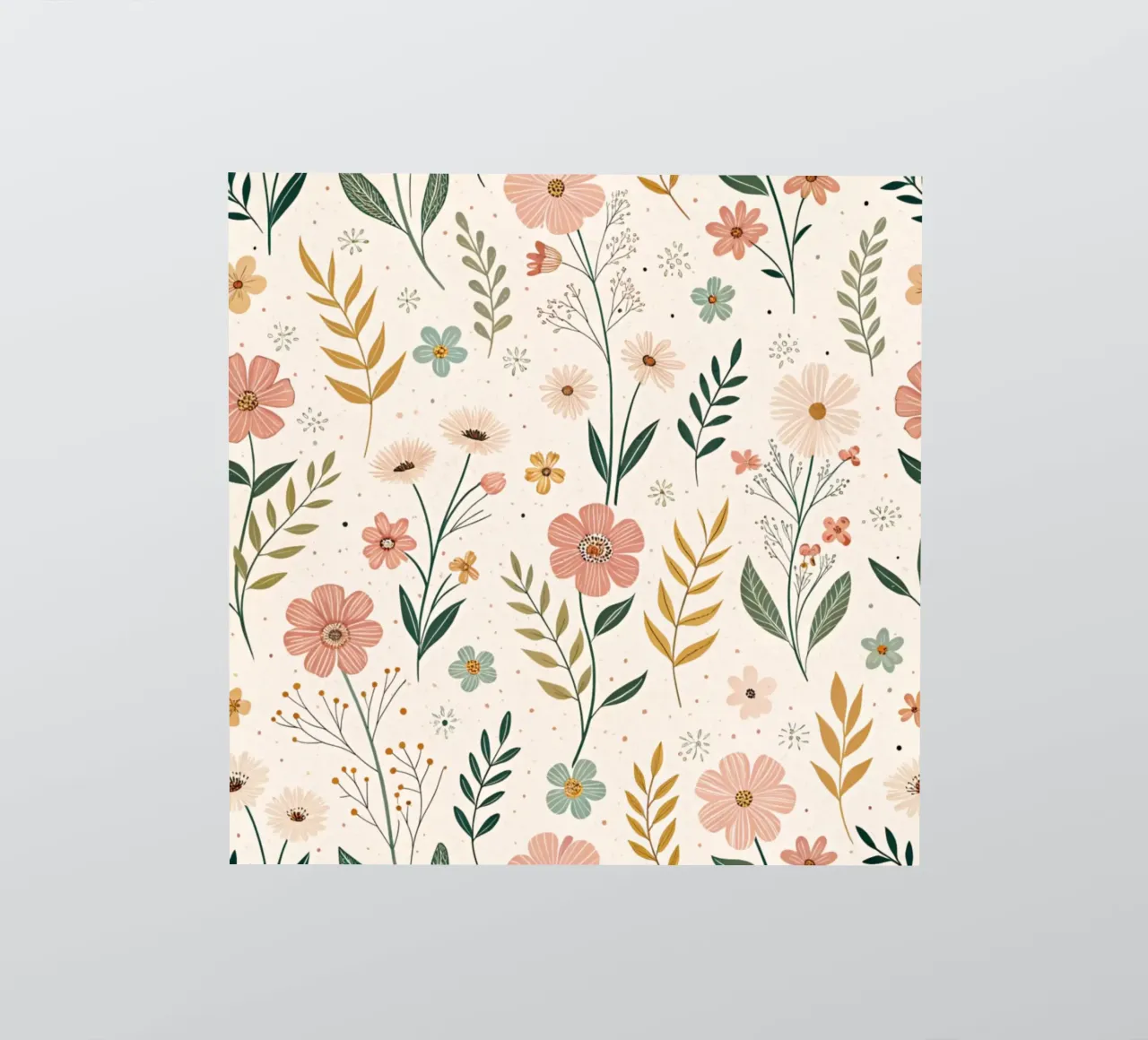 Whispering Blooms autocollant de Botanical Pattern House
