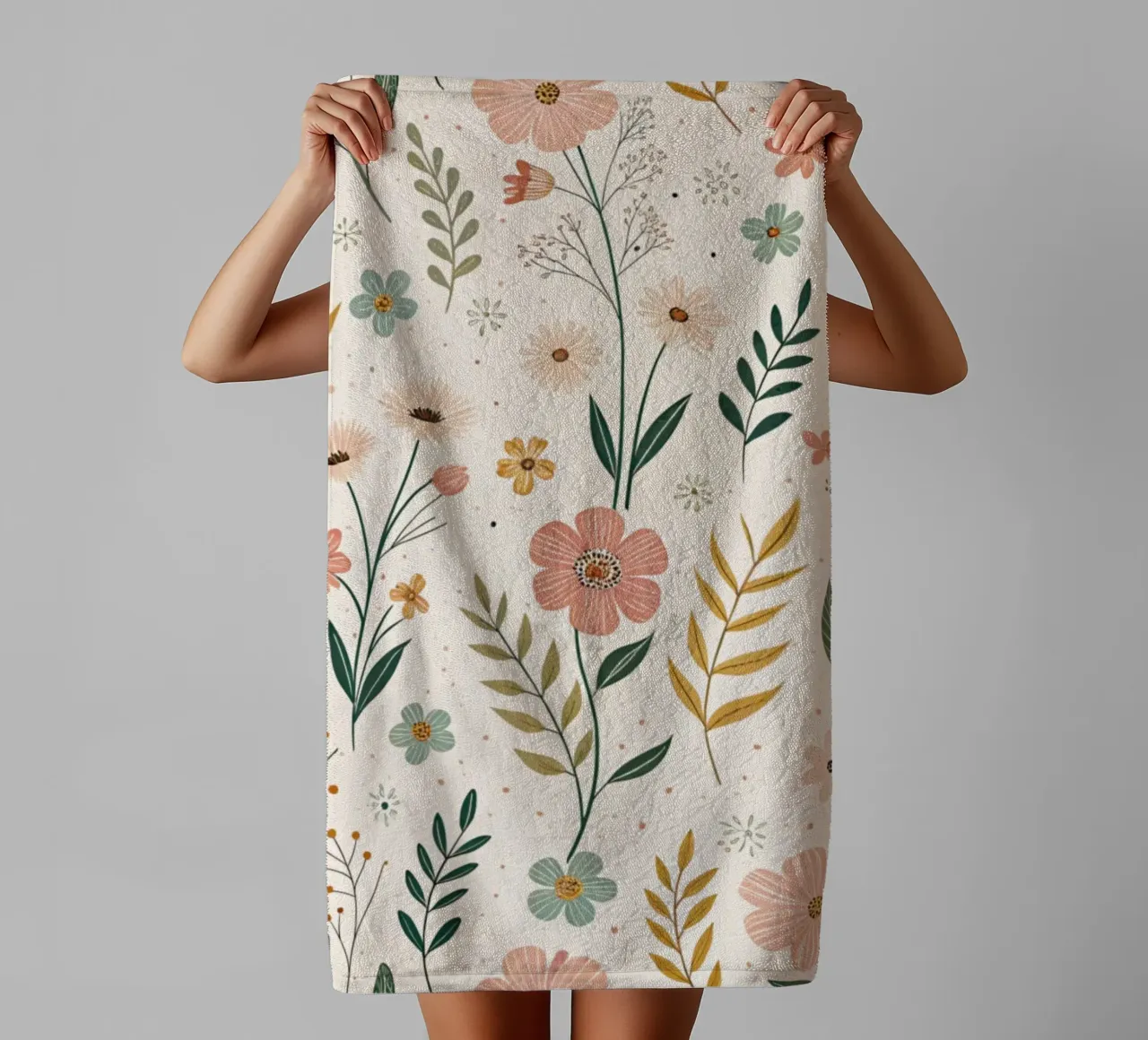Fiori che sussurrano asciugamano da bagno da Botanical Pattern House
